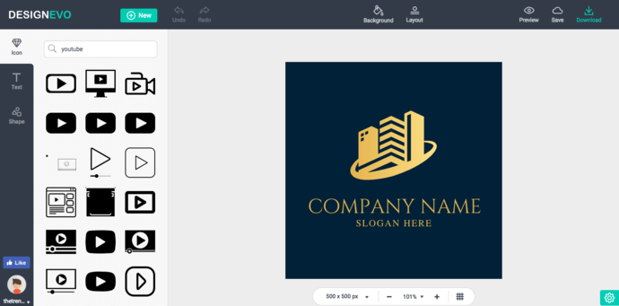 DesignEvo Fonts and Icons