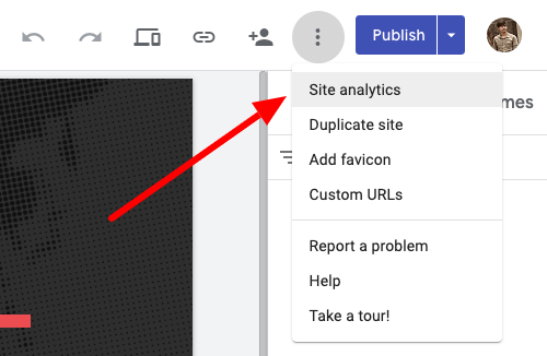 Site Analytics Google Sites