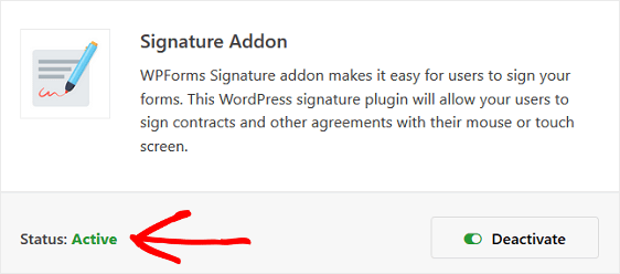 WPForms Signtaure Addon