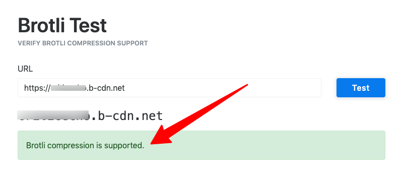 Brotli Test Supported