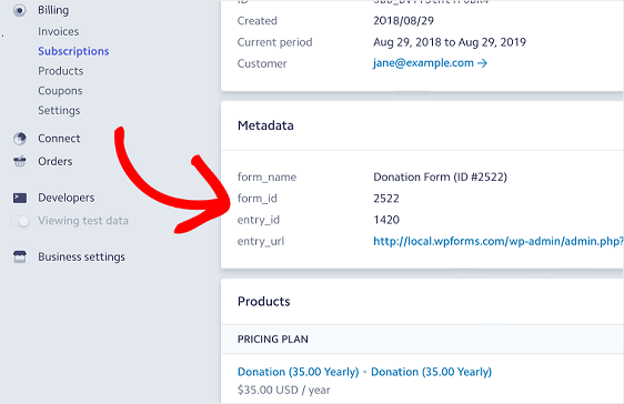 WPForms Stripe Metadata