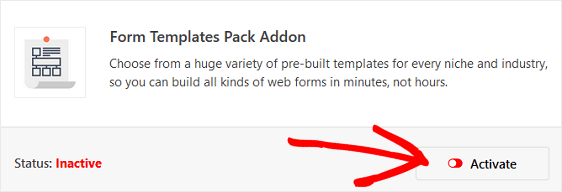 Form Templates Pack Addon WPForms