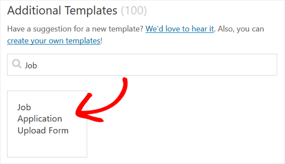 Job Application Form Template