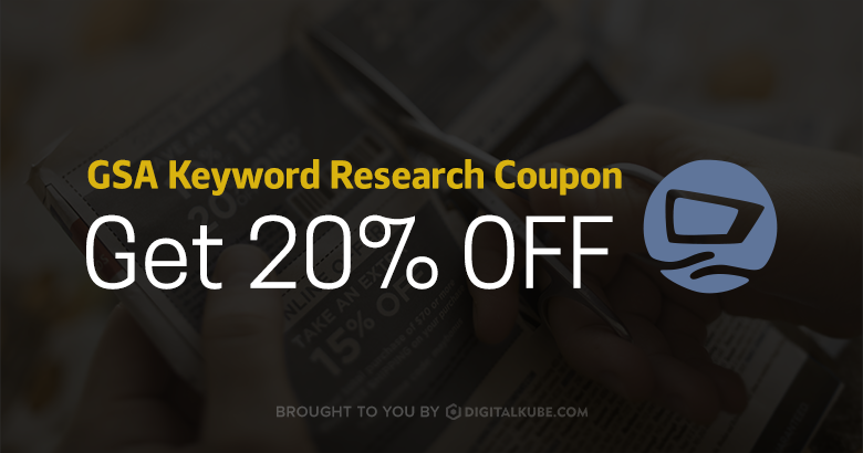 GSA Keyword Research Coupon