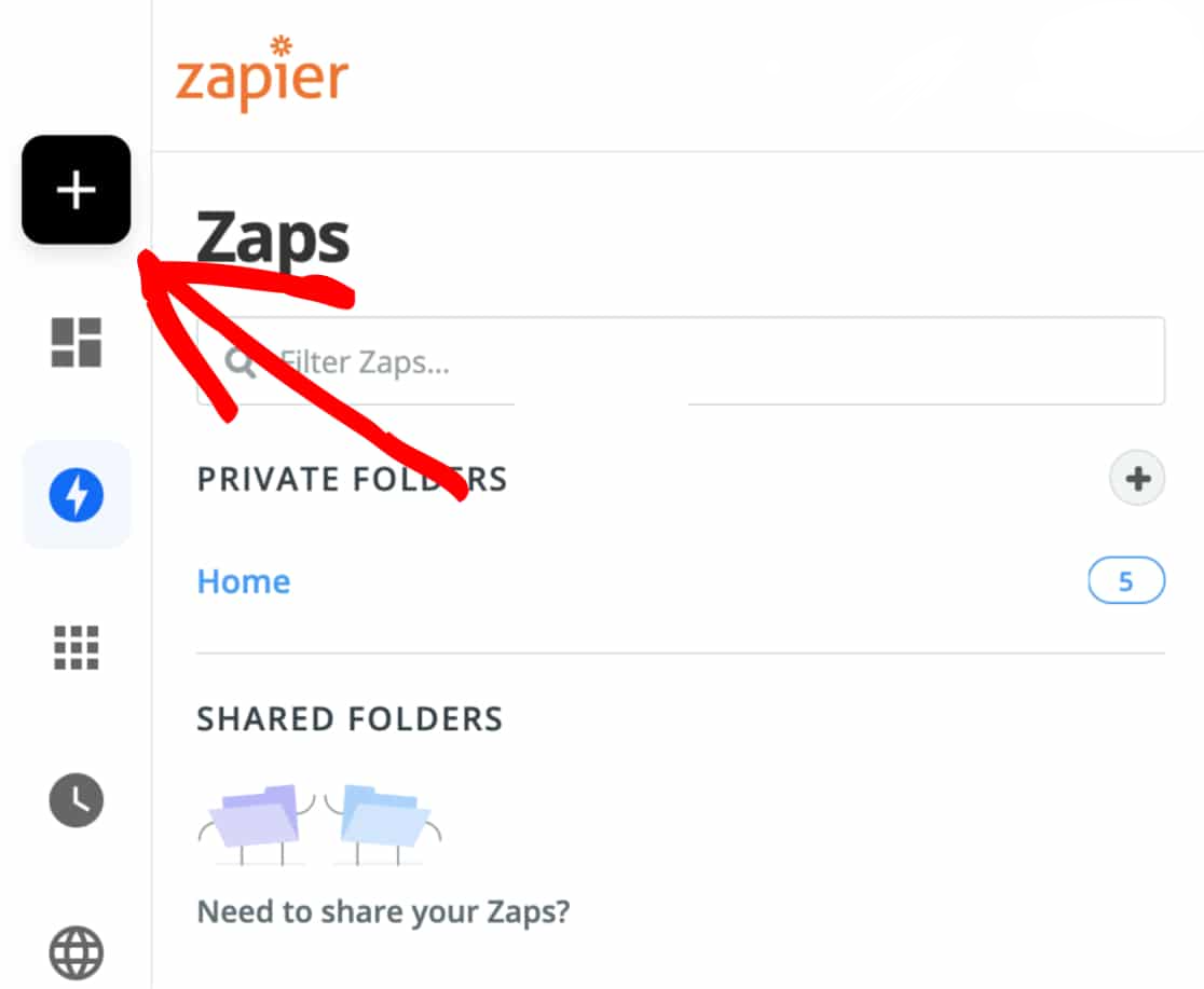 Make a Zap in Zapier