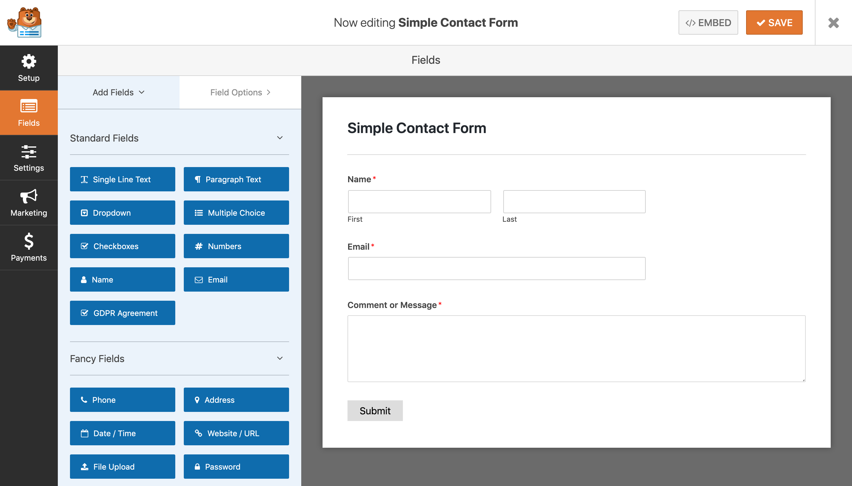 WPForms Drag and Drop Form Builder