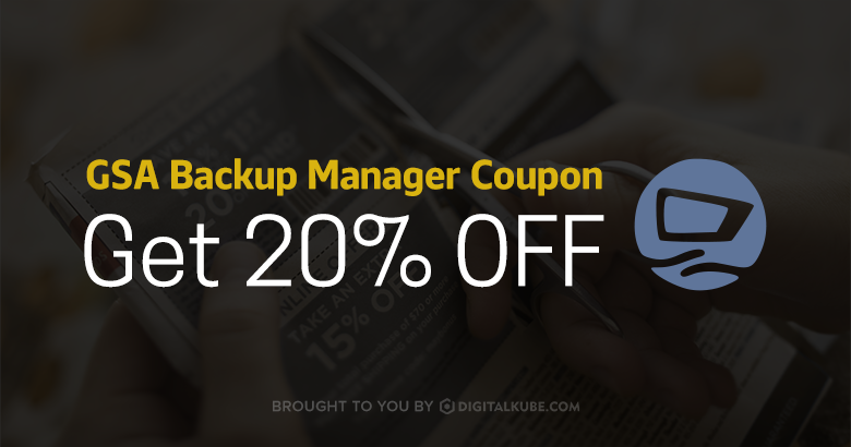GSA Backup Manager Coupon