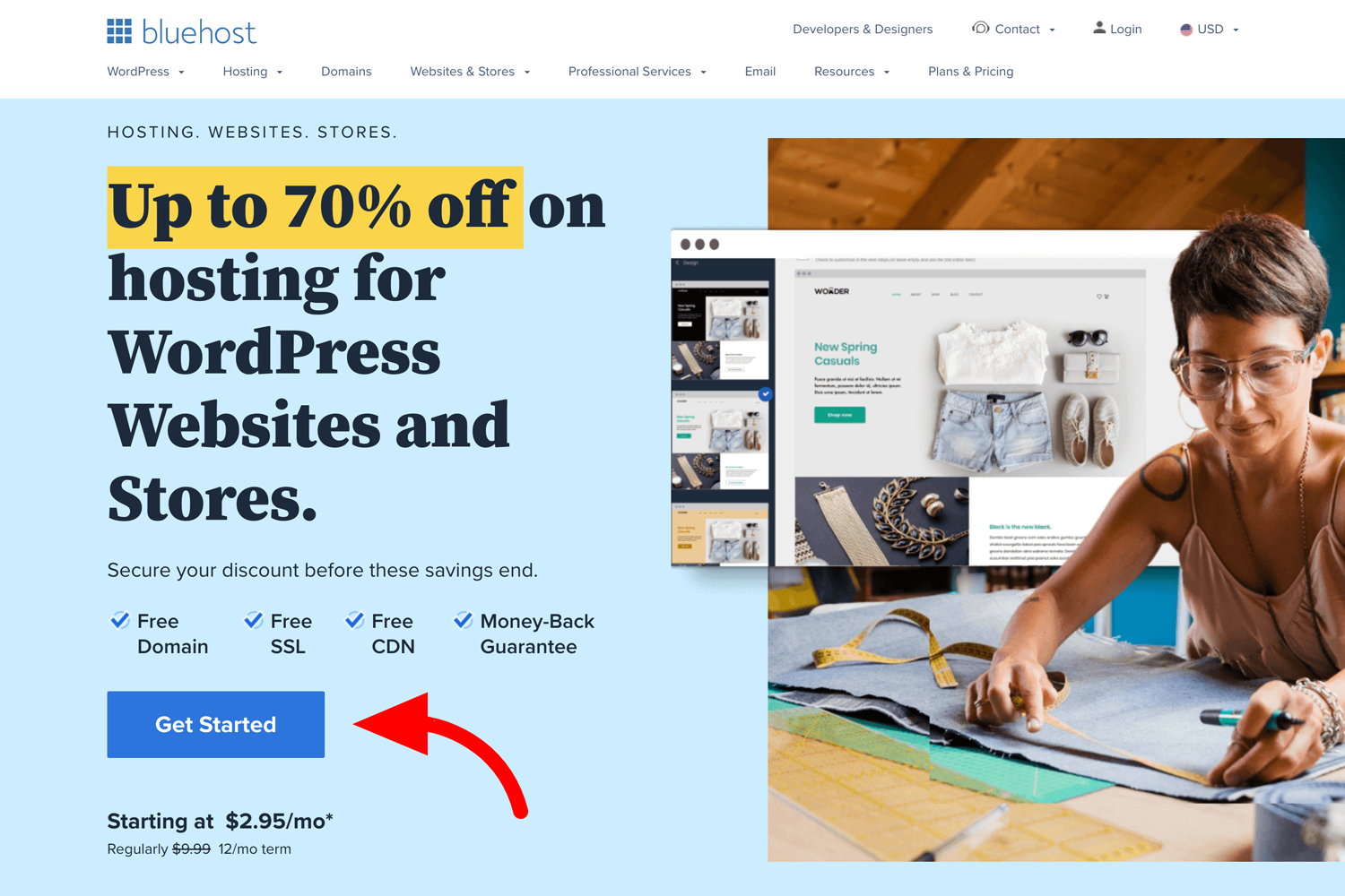 Bluehost Get Started